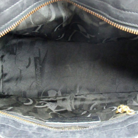 Salvatore Ferragamo Handbag Vala Hardware Nylon Used Auth T10278 - Picture 5 of 8